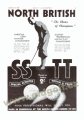 Reprint dobové reklamy z golfového časopisu - "North British" - Skotsko 20 léta