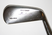 Historická golfová hůl - mid iron, J.B. Halley, Anglie 1920