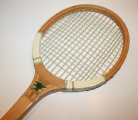 Dřevěná tenisová raketa Green Eagle, Pákistán 50 léta